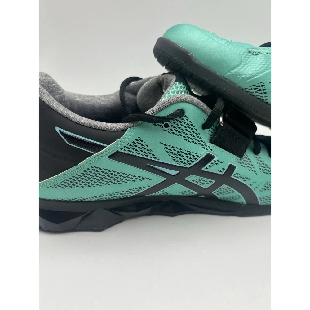 ASICS Lift Master Lite Weightlifting Shoes Teal Black Women's Size 8 S659Y